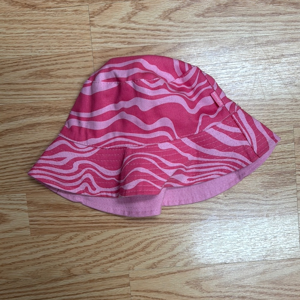 Benefit Pink Swirl Pattern Hat Accessories